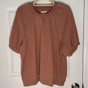 Madewell Women's Dusty Rose Short Sleeve Sweatshirt